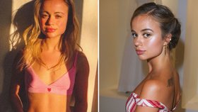 Sestřenice Williama a Harryho Amelia Windsor v růžovém prádle