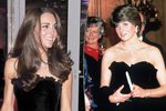 Kate si vzala téměř identické šaty jako Lady Diana