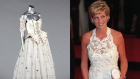 Jedny z nejkrásnějších šatů Lady Di opět změní majitele. Za kolik se asi vydraží?