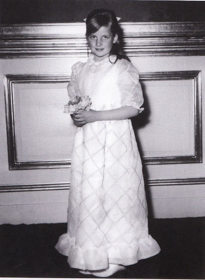 Diana na svatbě v roce 1970.
