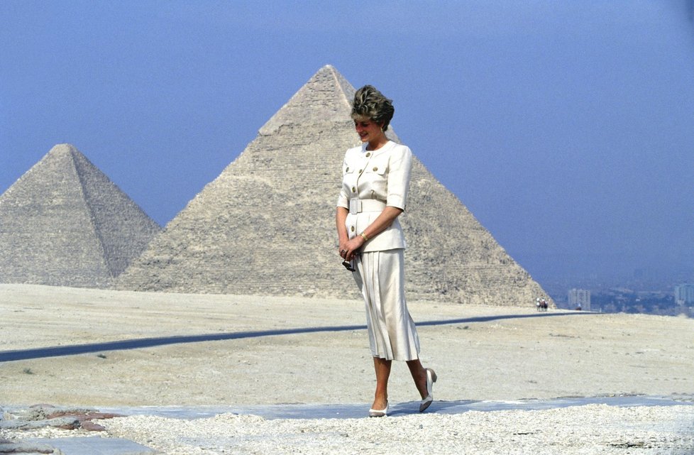 Diana v Egyptě v roce 1992