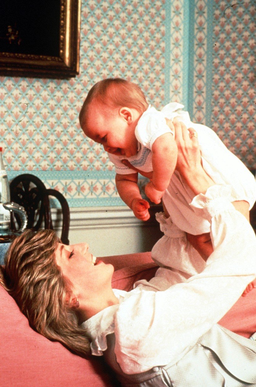 Diana se synem Williamem v roce 1982.
