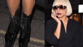 Lady Gaga už opravdu neví, jak velké podpatky nosit, aby byla nepřehlédnutelná...