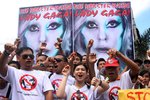 Filipínští křesťané protestují proti koncertu Lady Gaga.