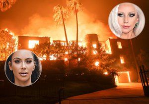 Před plameny prchají i celebrity