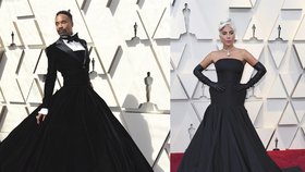 Lady Gaga to letos málem projela i na oscarovém červeném koberci. Na "frak" jí dal svým outfitem herec, performer a zpěvák Billy Porter