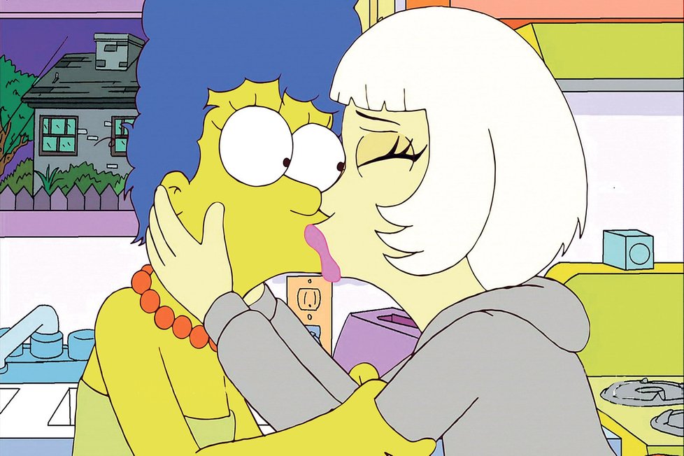 Lady Gaga políbila Marge Simpsonovou