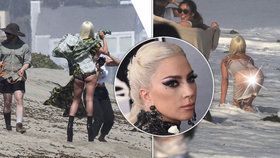 Lady Gaga se zapotila při focení na pláži, ale byla to pastva pro oči!