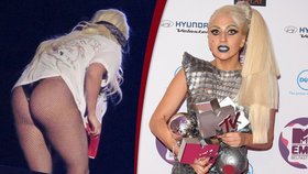 Lady Gaga je známá svými zajímavými modely. Dříve se předváděla v zajímavých oblečcích a v současnosti propaguje spíše nahotu