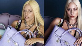 PŘED A PO: Lady Gaga jako Lady Trága. Brutální retuš do reklamy Versace