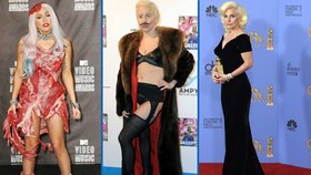 Jak šel čas s Lady Gaga: Od modelu ze syrového masa až k elegantní dámě!