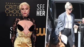 Lady Gaga sice do studia přijela limuzínou, oblečená ale byla jako "tetka odvedle".