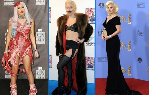 Jak šel čas s Lady Gaga: Od modelu ze syrového masa až k elegantní dámě!
