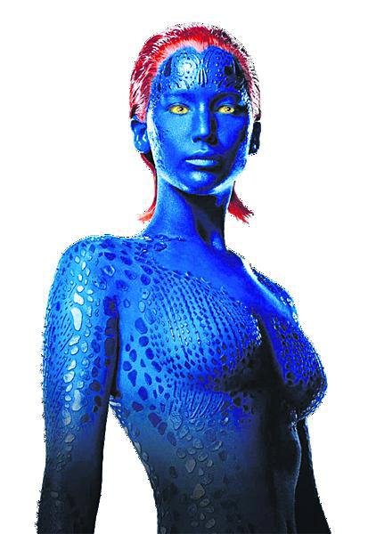 Mystique z filmu X-Men.