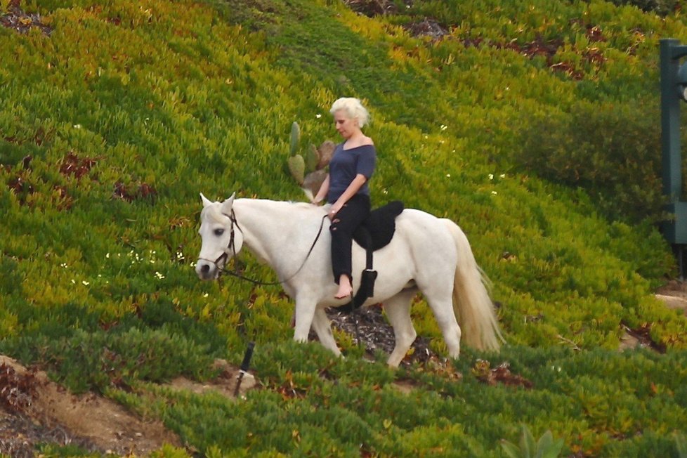 Lady Gaga se svou milovanou kobylkou Arabellou