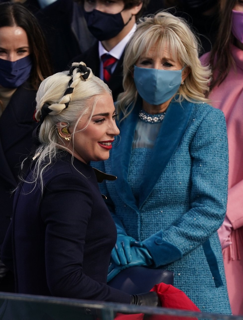 Zpěvačka Lady Gaga na inauguraci Joea Bidena