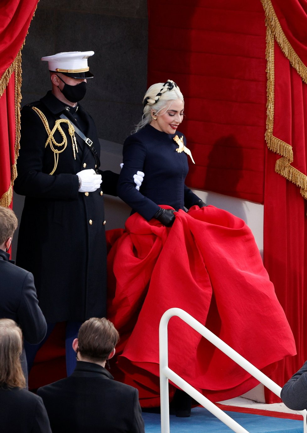 Zpěvačka Lady Gaga na inauguraci Joea Bidena