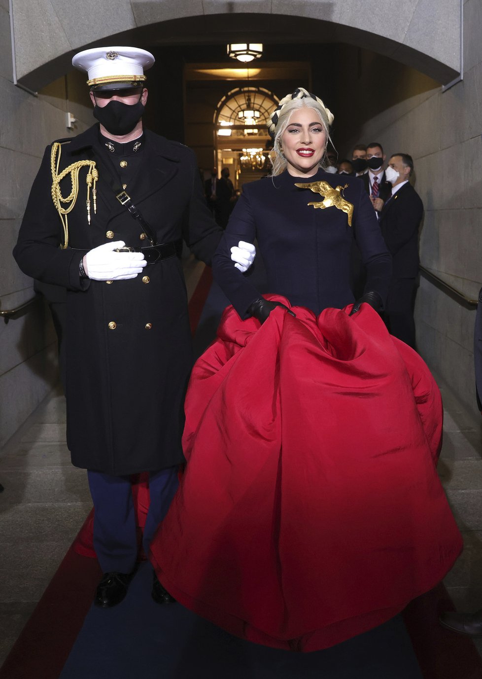 Zpěvačka Lady Gaga na inauguraci Joea Bidena