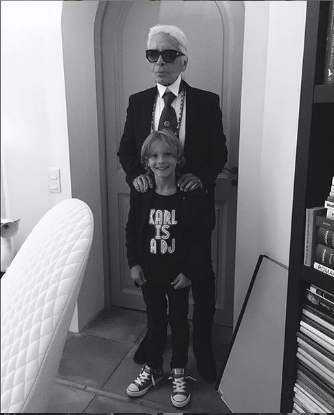 Karl Lagerfeld a Hudson byli velcí přátelé.