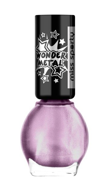 Miss Sporty Wonder Metal Nail polish, odstín Purple, 50 Kč, koupíte v síti drogerií