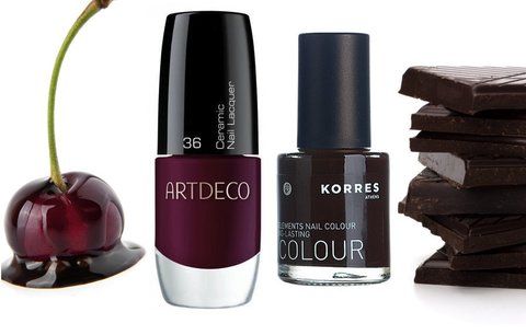 Trendy podzimu: Laky na nehty v barvě višní v čokoládě