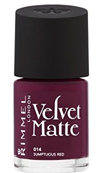 Rimmel Velvet Matte odstín Sumptuous Red, 80 Kč, koupíte na www.parfemy-elnino.cz