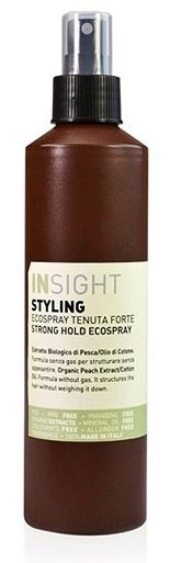 Lak na vlasy Insight Strong hold ecospray, 298 Kč (250 ml).