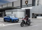 Lamborghini a Ducati inovují bezpečnost. Vylepšují komunikaci mezi auty a motorkami