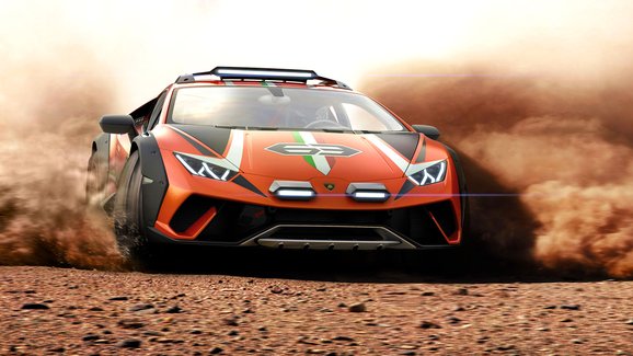 Lamborghini šokuje terénním superautem. Huracán Steratto je takový Scout ze Sant‘ Agaty