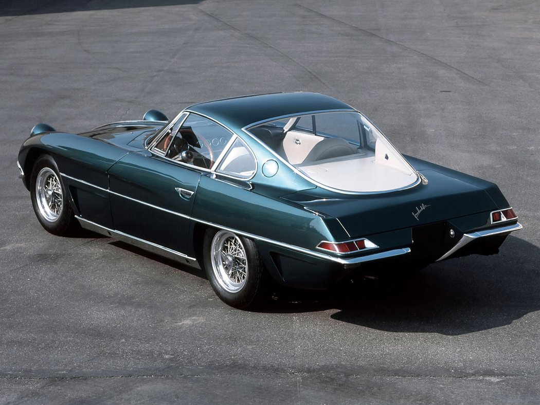 Lamborghini 350 GTV mělo velmi dlouhé zadní okno, což byl oblíbený prvek designéra Franka Scaglioneho. Vznikl ale jen jeden kus.