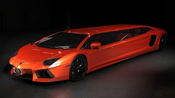 Dílo šílence: Lamborghini Aventador jako prodloužená limuzína (video)