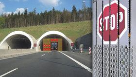 V tunelu hoří! Speciální lamelová zeď zastaví auta, aby se nepřipletla k nehodě
