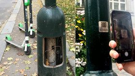 Pouliční lampy v Praze krášlí nová „ozdoba“: QR štítky usnadní orientaci i péči o osvětlení