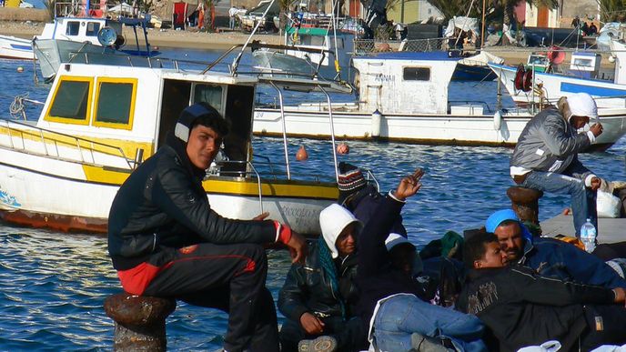 Uprchlíci z Lampedusy 