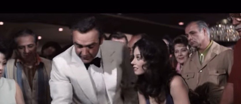 Sean Connery a Lana Wood v bondovce Diamanty jsou věčné