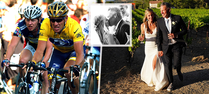 Jsou svoji po čtrnácti letech aneb veselá veselka Lance Armstronga a jeho životní lásky Anny.