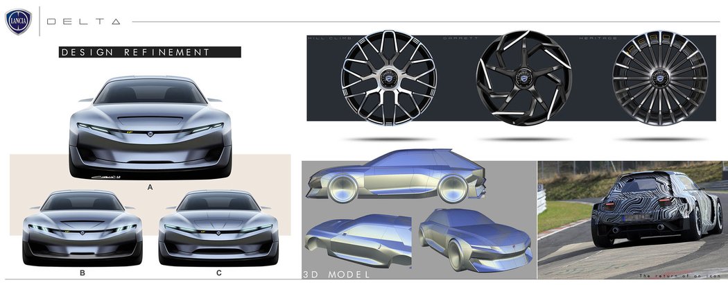 Lancia Delta Design Sketch