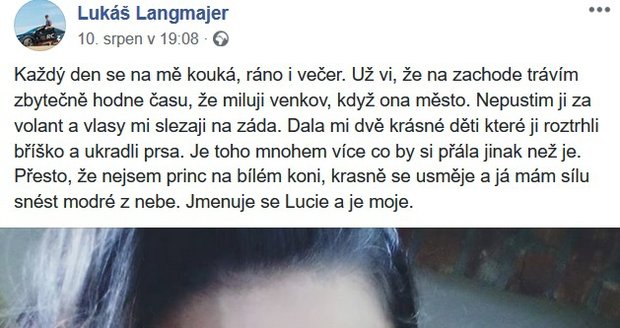 Manželka Lukáše Langmajera