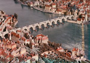 Langweilův model v Muzeu hlavního města Prahy - Karlův most
