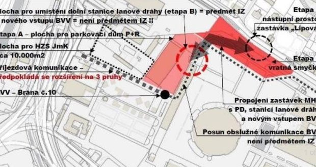 Oficiální vizualizace lanovky z brněnských Pisárek do Bohunic