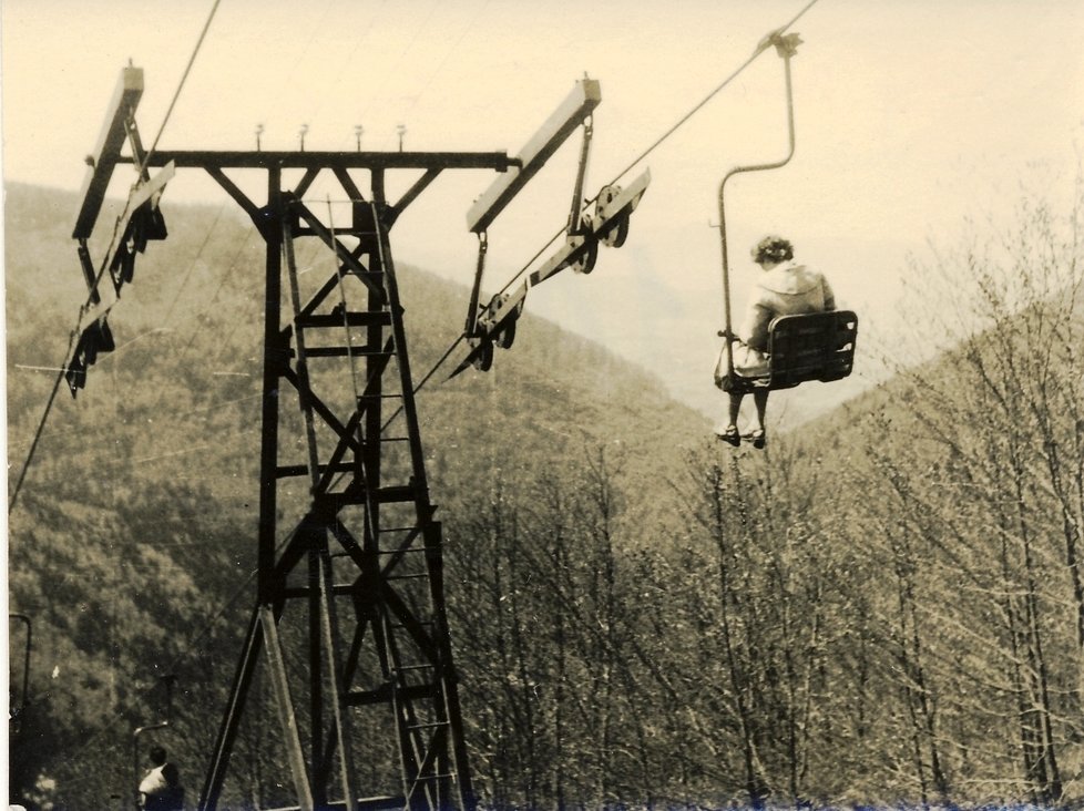 Lanovka v roce 1957.