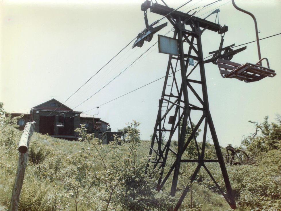 Lanovka v roce 1980.