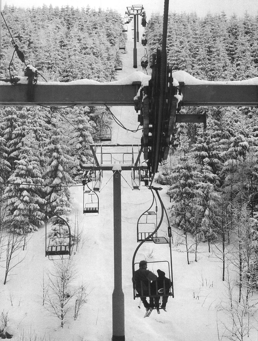 Lanovka v roce 1987.