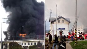 Požár v Lanškrouně zaměstnal 13 jednotek hasičů, než jej získali pod kontrolu.