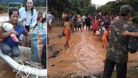 V Laosu se protrhla přehrada, stovky lidí pohřešují, počet obětí zatím není známý (24.7 2018)