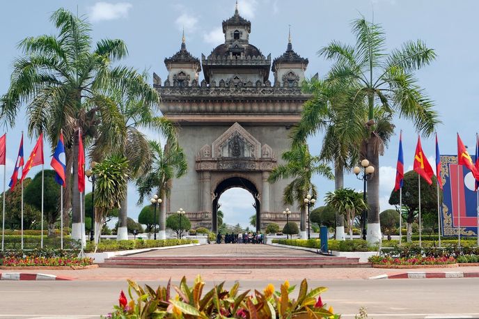 Hlavní město Vientiane