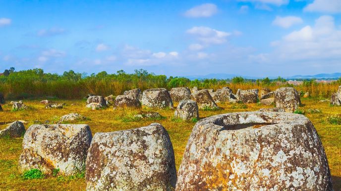 Laoská planina Plain of Jars