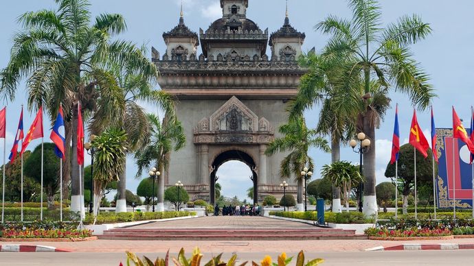 Hlavní město Vientiane