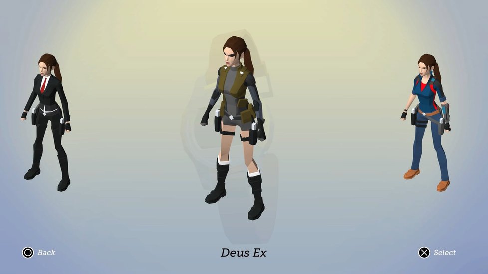 Lara se může převléknout i do stylu Deus Ex.