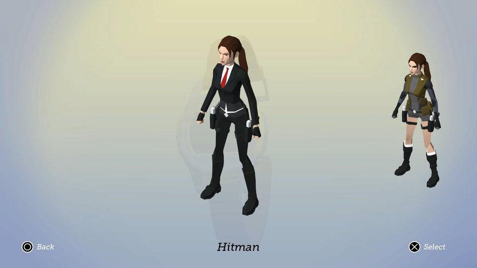 Lara Croft v Hitmanově obleku